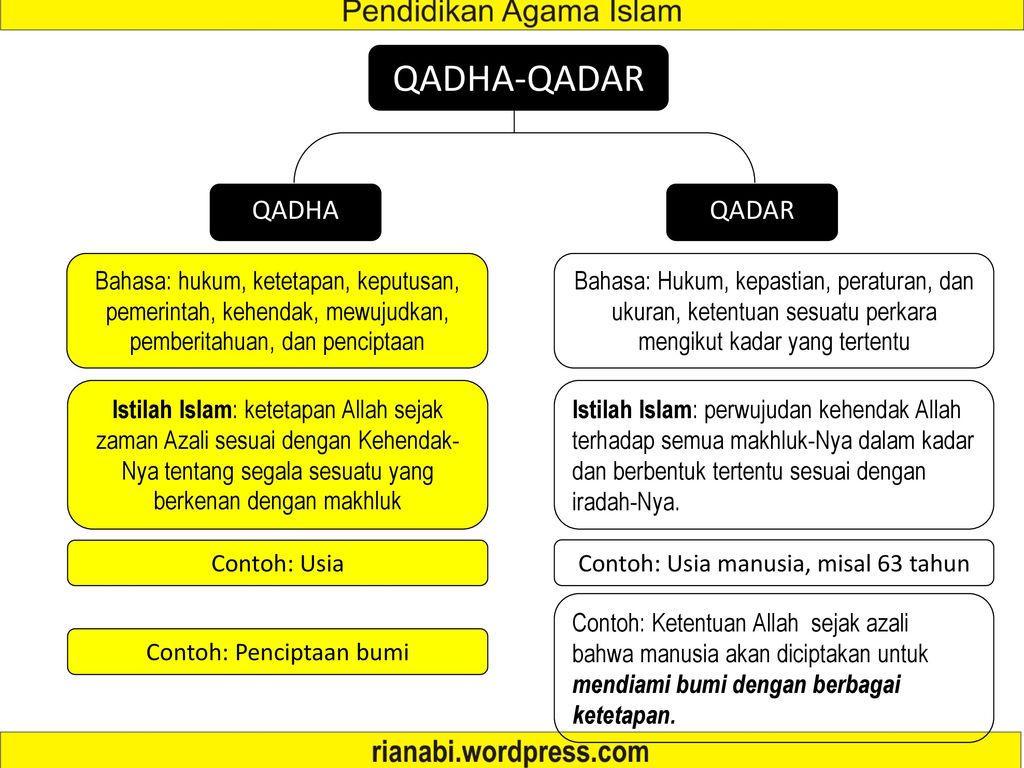 Contoh Qada Dan Qadar Dalam Kehidupan Manusia Berbagai Contoh
